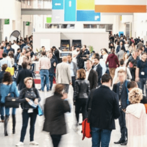 A crowd of people at an event